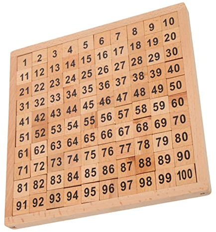 Gatuida Train Mathématique en Bois Montessori pour Garçon Et Filles Tableau Mathématique Créatif 1-100 Chiffres Consécutifs Jouet Éducatif D’Apprentissage Précoce pour École Primaire