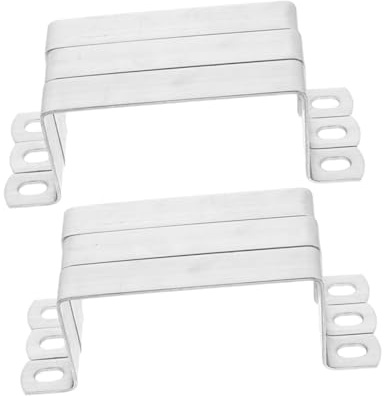 KOMBIUDA 6 Abrazaderas U de Acero Inoxidable 304 para Tubos Cuadrados 100X50 MM Soportes de Montaje Resistentes para Carpintería y Tuberías Colgadores para Tubos Alta Estabilidad