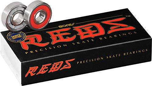 Bones Reds Precision 627 Kugellager für Skateboard, Quad, Roller, 7 mm, 16 Stück