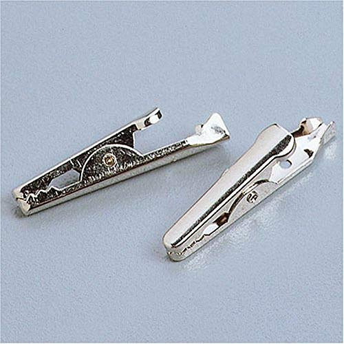 Gütermann / KnorrPrandell 2674025 - Krokodilklammer platin 30mm, 4 Stück/Beutel