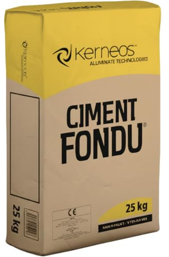 CIMENT FONDU 25KG - REFRACTORY - FIRE CEMENT - KILN - STOVE- FURNACE -PIZZA OVENS