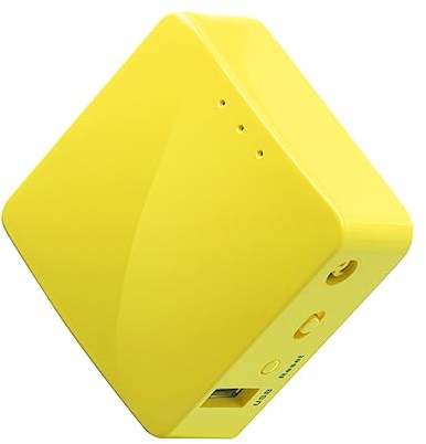 GL.iNet GL-MT300N-V2 (Mango) Wireless Mini Portable VPN Travel Router, Mobile Hotspot in Pocket, WiFi Repeater Bridge, Range Extender, OpenVPN Client, 300Mbps High Performance, 128MB RAM