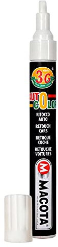 MACOTA AUTOCOLOR Pen Pennarello RITOCCO Vernice RIEMPITIVO Auto Moto Furgone Camper Camion RIPARA CARROZZERIA RIMUOVE Graffi PUNTINATURE Professionale Doppio Tratto Fai da Te 10 ml (Nero Met. 87034)