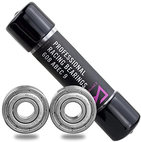Capetos ABEC 9 Precision Skate Bearings, 608 Size, Pre-Lubricated, Inline, Roller, Derby, Skateboard, Scooter (Pack of 16)