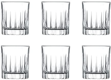 Barski Schnapsglas, 6 Stück, Kristallglas, schönes Design, für Schnapsgläser, Wodka, Likör, Likör, Likör, Likör, jedes Glas ist 75 ml, hergestellt in Europa