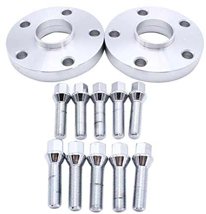 TAKPART 2 pezzi 20 mm Distanziali distanziali set Ø57.1 5x112mm con bulloni ruota da 10 pezzi M14x1,5