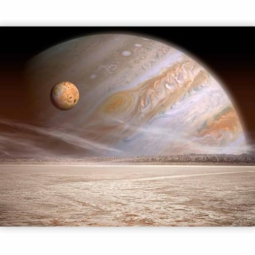 murando - Vlies Fototapete Jupiter 350x270cm - Foto Tapete Schlafzimmer Wohnzimmer Moderne Vliestapete XXL Wandtapete Motivtapeten 3d Effekt Wand Dekoration - Kosmos Mond Astronomie 100403-234