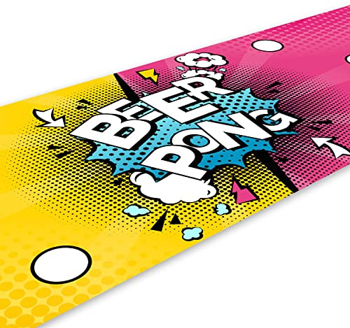 younikat Bierpong Matte 180 x 60 cm - Bierpongmatte rutschfest - dv1023