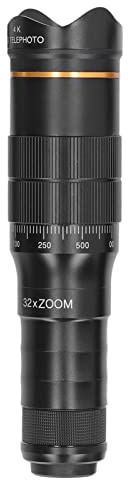 Tragbares 32-faches Handy-Zoomobjektiv, HD-Kameraobjektiv für Fotovideos, Clip-on-Smartphone-Teleobjektiv