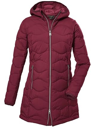 G.I.G.A. DX Gw 20 Wmn Qltd Prk Parque Acolchado con Capucha/Parka Funcional en Aspecto de plumón, borgoña, 34 Mujeres