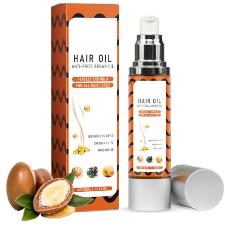 Argan Oil, Moroccan Haaröl für schnelles Wachstum, Moisturizing Haaröl Locken pflegt und veredelt das Haar, für Trockenes, Geschädigtes Haar (1 PCS)