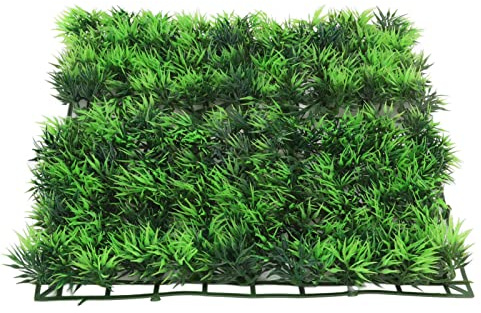 JOROBURO Aquarium Grass Mat, Artificial Plastic Green Lawn Decoration, Lawn Ornament Landscape Green Plants Decoration for Fish Tank Turtle Tank Shopping Mall