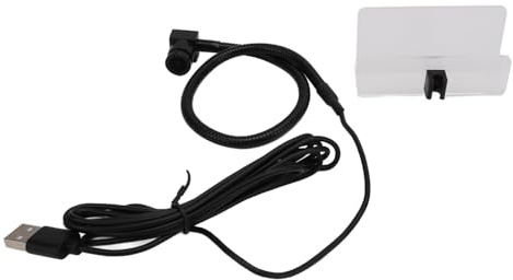 Webcam 1080P, Webcam con Schermo Centrale Plug and Play Center Cam, Webcam USB Center da 5 MP con Microfono Integrato per Conferenze e Videochiamate
