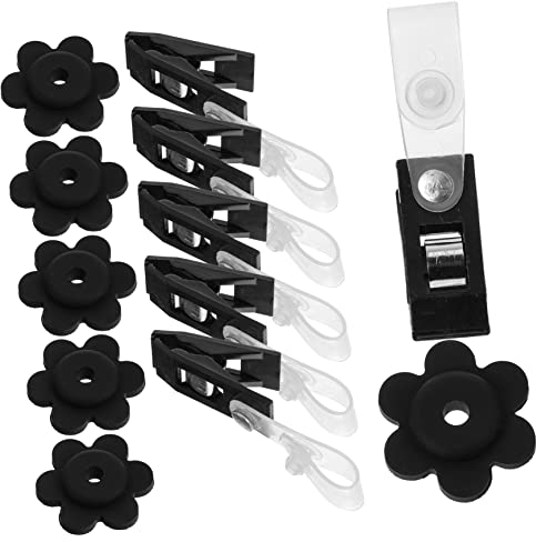 Gogogmee 6satz Gartenflaggen -Stopper Anti-Wind-Clips Wetterfeste Gartenflaggen-Clips