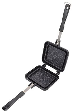 Toasted Sandwish Maker Non Stick,Toast Baking Pancake Pan,Sandwich Panini Press and Toastie Maker 2Sided Nonstick Frying Pan for Breakfast Home Outdoors Camping