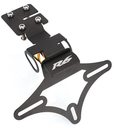 SNWDBH Kennzeichenhalter Für Motorräder, Heckschürze, Kotflügelhalter, Kennzeichenhalter Für YZF-R6 Yzfr6 2017 2018 2019-2023 Kennzeichenhalter(Farbe 2)