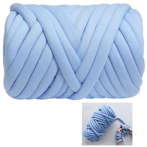 500 g Länge 25 m Dicke Wolle Garn, Super Dicke Wolle, Roving Garn zum Handstricken Häkeln, Handstrickgarn, Chunky Yarn Wolle für Taschen, Decken, Körbe, Haustiernester, Diy-Kunsthandwerk