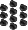 eMagTech 10 Stück 8 mm Kunststoff-Gasherd-Drehknöpfe, rund, Halbschaft, Herd-Kontrollschalter, Herd-Reparatur-Zubehör für Küche, Herd, Gasherd, Ofen, Herd