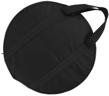 Garneck Bolsa de Gong Portátil de Tela Oxford Negra 40X8 CM Asa para Proteger y Transportar Instrumentos Musicales de Percusión