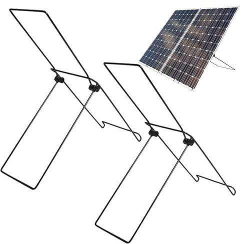 Paquete De 2 Soporte Placas Solares, Soporte Panel Solar ,soporte De Montaje Solar Plegable, Soporte De Panel Solar De Acero Inoxidable , Estante Móvil Para Paneles Solares, RV, Techo, Barco