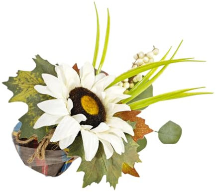 Ciieeo Fiori Artificiali per Ringraziamento all Aperto Decorazione Autunnale per Tavoli Centrotavola Autunnale Fiori Finti Ornamento Floreale Artificiale
