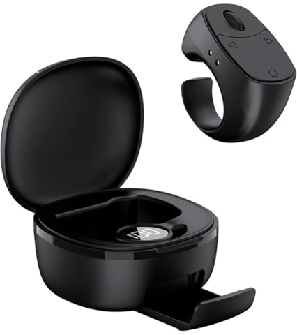 Luobannm -12 - Ratón Inalámbrico Bluetooth para Selfies con Control Remoto, Rotación Automática de Páginas y Navegación