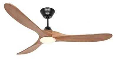CasaFan Ventilateur de plafond 315269 Eco GENUINO-L avec lumière 152 cm pales chêne moyen moteur noir