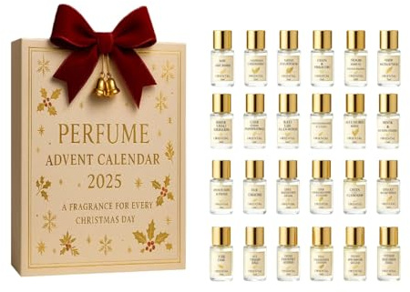 Luxus-Parfum-Adventskalender, 24 Tage Mini-Düfte-Set, Unisex Reisegrößen-Kollektion Designer-Parfums, Premium-Weihnachts-Countdown-Geschenkbox (1 Set (24 Stück))