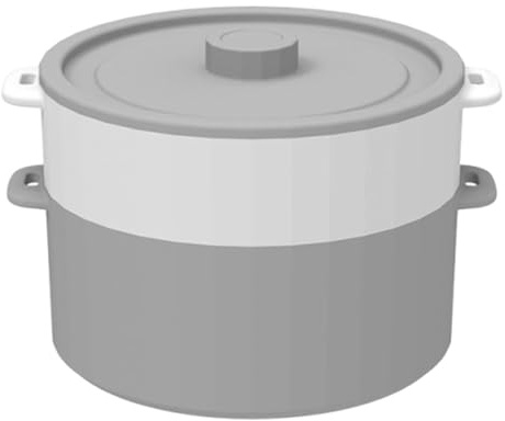 Cottura a vapore per forno a microonde | Silicone doppio strato multifunzionale,forno a microonde con coperchio – Per friggitrice ad aria calda frigorifero alimenti per bambini pasta di mais