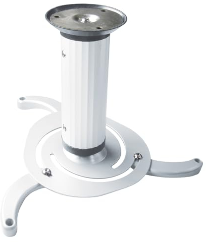 My Wall H16-2WL - Supporto da soffitto per proiettore, portata massima 32 kg, distanza dal soffitto 145/210 mm, colore: Bianco