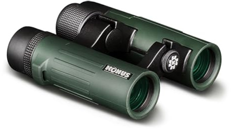 KONUS | SUPREME-2 10x26 Binocolo Impermeabile Robusto da Caccia con Ponte Aperto, Zoom 10x26