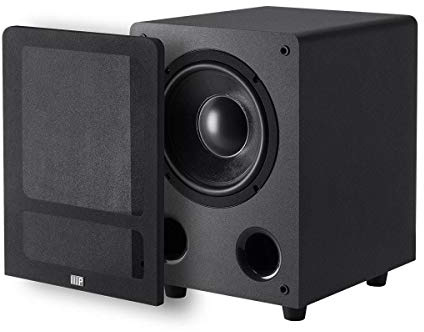 Monoprice Premium Select Subwoofer - 8-Inch Woofer, 200 Watt, 4 Ohm Nominal Impedance, Auto On/Off, Black