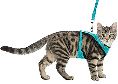 TRIXIE tuig voor Kat mesh y-vorm met elastische riem assorti 36-60x100 cm
