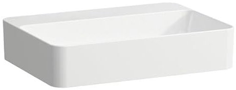 LAUFEN VAL Waschtisch-Schale, ohne Hahnloch, ohne Überlauf, 550x400mm, H8122847571421, Farbe: weiss matt