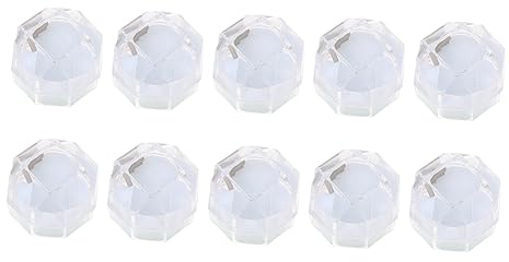 Cabilock 10 Stück Kartons Aufbewahrungsbox Für Ringe Mini-schmuckhalter Kristall Antragsringhalter Klarer Ringkasten Halskettenhalter Plastikbehälter Plastik Ohrringhalter Braut Lagerung