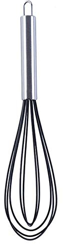 BBAUER ddq Wisk Edelstahl-Ballon-Schneebesen, manueller Schneebesen, Mixer, Küche, Silikon-Schneebesen, Schneebesen mit Edelstahlgriff, Schneebesen, Rührwerk (Size : Medium)