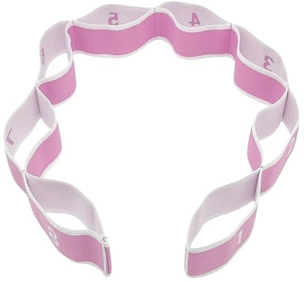 XNIVUIS Sangle d'exercice Bande Elastique Musculation, Bandes de Boucle Latines Extensibles, Fitness Sangle d'exercices, Fitness Bandes de Formation de Danse élastique Gymnastique (Rose)