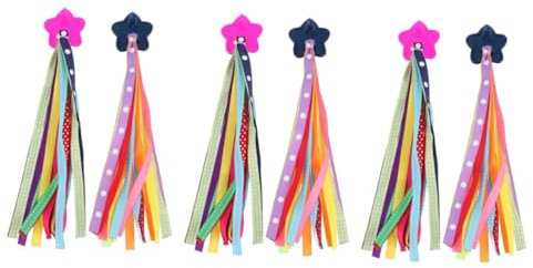 Happyyami 3paare Bunte Lenkerfransen Für Kinderfahrräder Farbenfrohe Accessoires Für Dekoration Passend Für Fahrräder Dreiräder Und Scooter Für Kleine Radfahrer