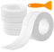 Ediesi, Dichtband Selbstklebend Wasserdicht, Pack 3 Rollen, Dichtungsband Anti-Schimmel und Anti-Leck, für Spülen, Toiletten, Theken, Waschbecken und Küchen, 38mm x 320cm