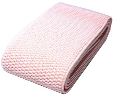 Rodsah 3 mètres de Bande élastique colorée 6 cm de Large pour Pantalons, Jupes, Ceinture élastique pour Accessoires de Couture tricotés,Rose,60mm