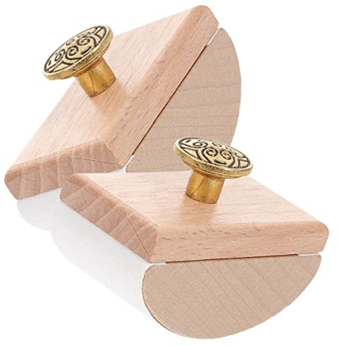 Holzschaukel Löschblock Wd165 2 Stück, Schnelltrocknend, Robust | Absorbiert Überschüssige Tinte, Leicht Tragbar, Retro Design, für Büro und Kalligraphie, Schreibzubehör