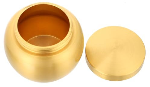 ABOOFAN 1 Mini Pot De Rangement En Cuivre Pour Thé Boîte À Condiments Scellée Pour La Maison Théière Créative Cuivre Élégant Résistant À La Lumière
