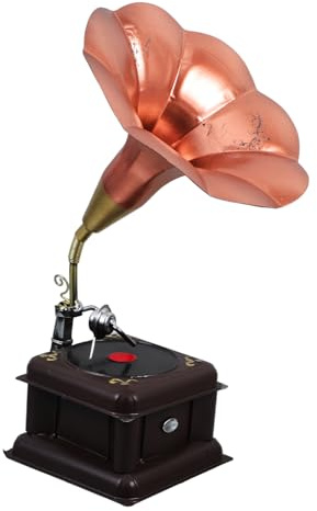 MAGICLULU Tourne-Disque Rétro Vintage Adaptateur Phonographe Classique Lecteur Disque Ancien Accessoire Décoration Intérieure