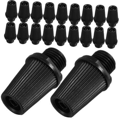 Pinzas de Cable M10 de Plástico Negro, 20 Piezas para Lámparas