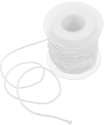 JECOMPRIS 1 Rotolo per Tende Poliestere Accessorio per Tapparelle Facile da Te Adatta Tutti Tipi Tende Colore Bianco