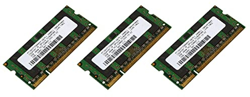 Uikdjgu 3X Memoria RAM DDR2 de 2GB 667Mhz PC2 5300 Laptop Ram Memoria 1.8V 200PIN SODIMM para