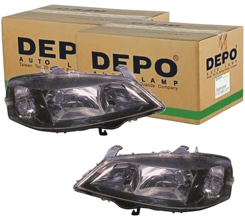 2x Depo H7 HB3 Scheinwerfer | 442-1116L-LDEM2 + 442-1116R-LDEM2 passend für Astra links+rechts