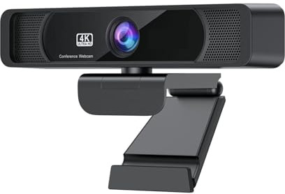 NGBFF Webcam HD 4K 30 IPS Grand Angle 120° avec Microphone, télécommande, Streaming, conférence PC