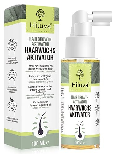 Hiluva Haarwuchs Aktivator 100ml – Haarserum mit Redensyl®, Biotin & Niacinamid gegen Haarausfall – Haarwuchsmittel für schnelleres Wachstum & volles Haar – Kopfhaut Serum für Damen & Herren