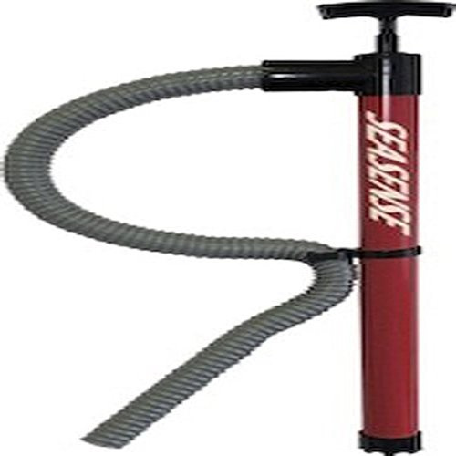 SeaSense Hand Bilge Pump - Self-Priming, Manual Bilge Pump for Water Removal on Small Boats, Kayaks, Canoes, Bilges or Any Place Water Collects - 24 x 36 Hose